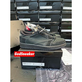 [ พร้อมส่ง ] Jordan 1 Low  Travis Scott Black Phantom  Size 40 - 47 [ H12 ]