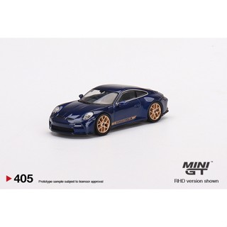 MINI GT 1/64 No.405 Porsche 911 (992) GT3 Touring Gentian Blue Metallic RHD MGT00405-R