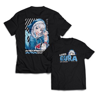 เสื้อยืด พิมพ์ลายอนิเมะ GAWR GURA VTuber Waifu แฟชั่นสําหรับผู้ชาย และผู้ใหญ่