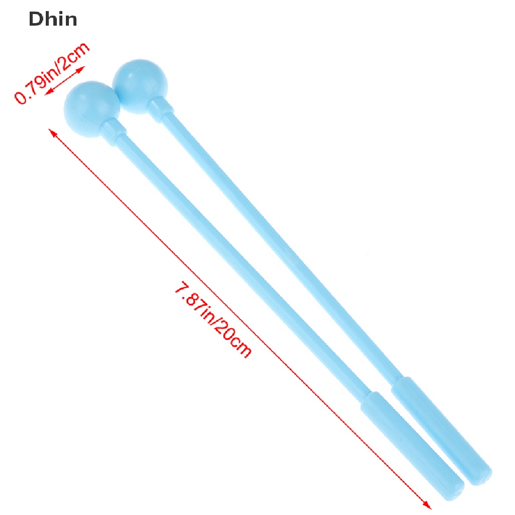 [Dhin] ไม้ตีกลองพลาสติก ของเล่นสําหรับเด็ก 2 ชิ้น