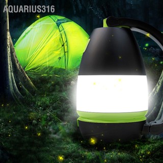 Aquarius316 โคมไฟฉุกเฉิน Led Abs สีเขียว ชาร์จไฟได้ แบบพกพา สําหรับตั้งแคมป์กลางแจ้ง