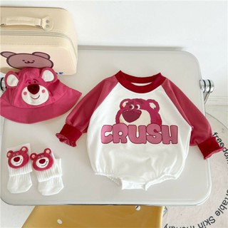 พร้อมส่ง ชุดล๊อตโซ่น้อย Lotso ล๊อตโซ่ เสื้อผ้าเด็กทารก เสื้อผ้าเด็กอ่อน ชุดทารก ชุดเด็กแรกเกิด เสื้อผ้าเด็กแรกเกิด