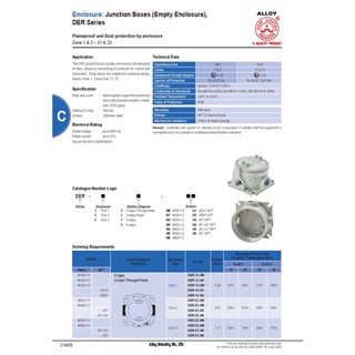 "ALLOY" JUNCTION BOXES (Empty Enclosure),DER Series