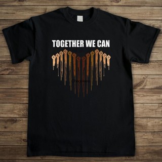 เสื้อยืด พิมพ์ลาย Together We Can Gift Human Race Human Rights Everybody Equal American Proud No Racisgildan สําหรับผู้ชาย