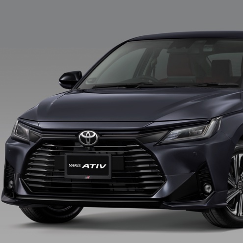 (ของแท้) สเกิร์ตกันชนหน้า ชุดแต่ง LUSSO PACKAGE โตโยต้า ยาริส เอทีฟ โฉมใหม่ All new Toyota Yaris Ativ ปี 2022 /ของแท้