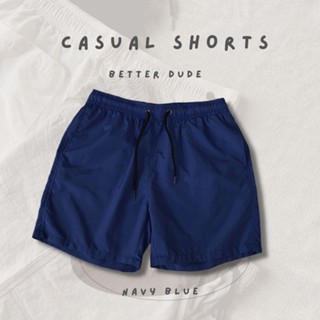 พร้อมส่ง กางเกงขาสั้น CASUAL SHORTS สีกรมท่า (NAVY BLUE)