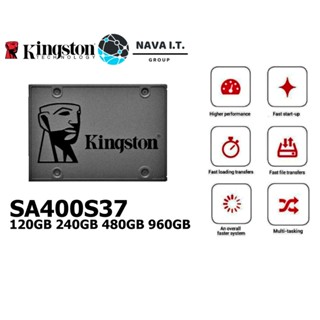 COINSคืน15%⚡FB9JMZV6⚡ KINGSTON SA400S37 SSD (เอสเอสดี) 120GB 240GB 480GB 960GB รับประกัน 3 ปี