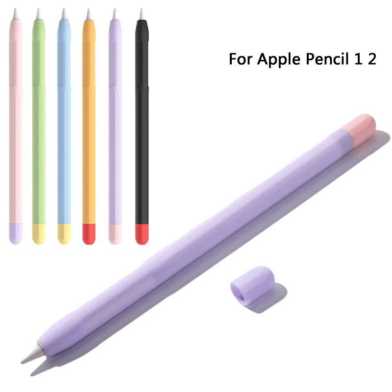 เคสปากกาสไตลัส ซิลิโคน กันลื่น กันตก สําหรับ Apple Pencil 1 2 1st 2nd