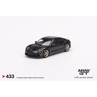 MINI GT 1/64 No.433 Porsche Taycan Turbo S Volcano Grey Metallic RHD MGT00433-R