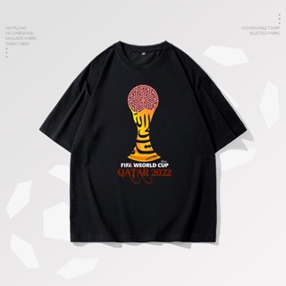 เสื้อยืด ฟุตบอลโลก 2022 กาตาร์ LA EEB เสื้อยืดคุณภาพสูงผู้ชาย