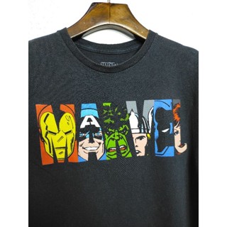 เสื้อยืด มือสอง ลายการ์ตูน Marvel อก 38 ยาว 26