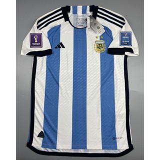 เสื้อบอล เพลเย่อ ทีมชาติ อาเจนติน่า เหย้า 2022 Player Argentina Home อาร์ม ฟุตบอลโลก World Cup 2022 ผ้าทอเกรดดีที่สุด