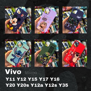 งานพร้อมส่งจากไทย Case Vivo กำมะหยี่ขอบโครเมี่ยม การ์ตูน Y11 Y12 Y15 Y17 Y16 Y20 Y20s Y12a Y12s Y35