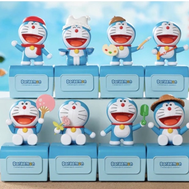 ❣️[Blind Box ready to ship : กล่องสุ่มกล่องดนตรี  พร้อมส่ง] ❣️🌟Moetch x Doraemon Four Seasons Compan