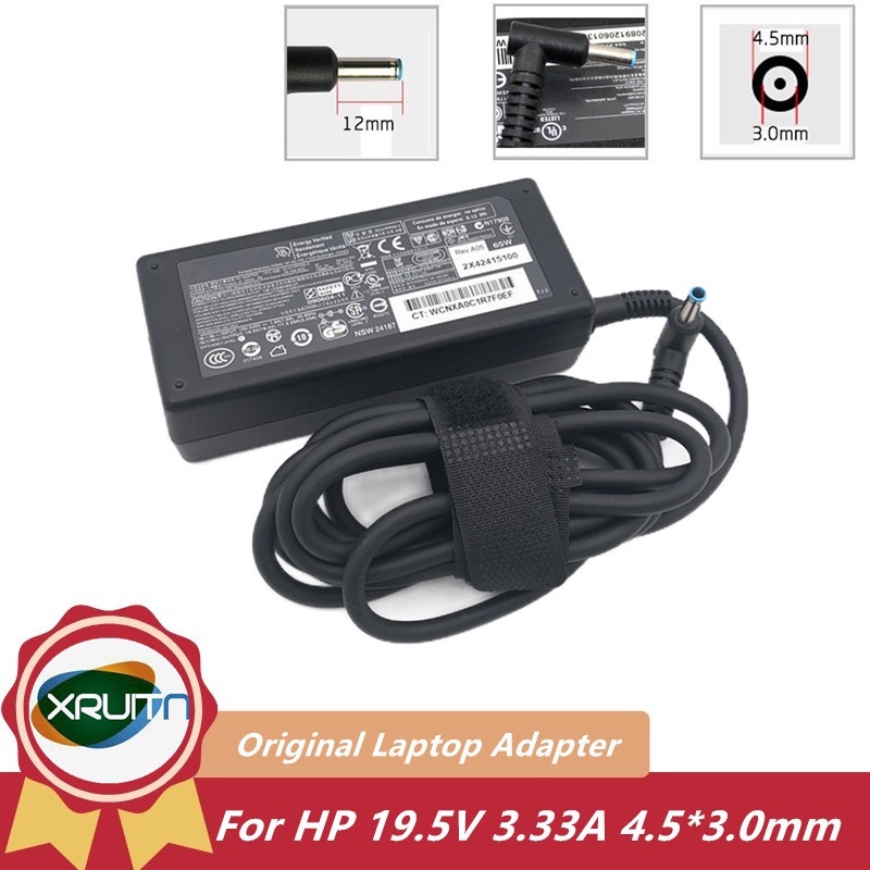 19.5V 3.33A อะแดปเตอร์ AC Power Charger สําหรับ HP EliteBook 1020 1030 G1 1040 G3 G2 14S TPN-Q221 Q2