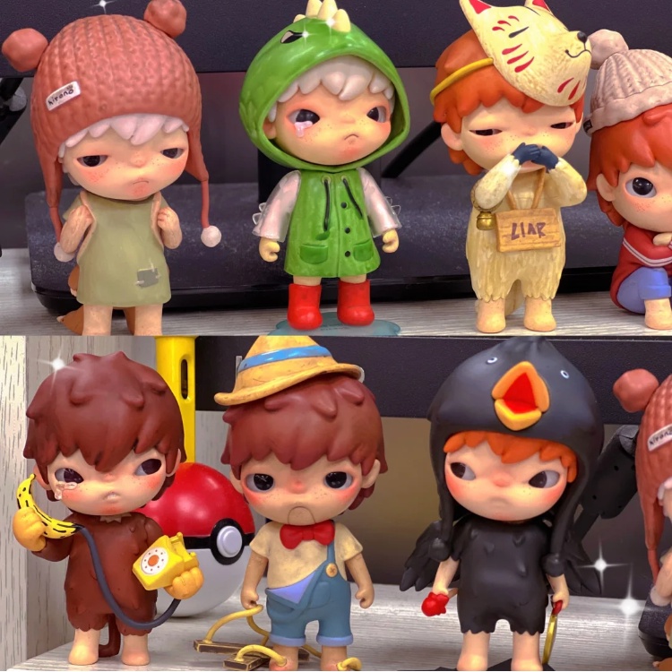 ของแท้ชุดกล่องสุ่ม Popmart HIRONO THE OTHER ONE Series 12