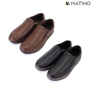 MATINO SHOES รองเท้าหนังชาย รุ่น MC/S 7807 -BLACK/BROWN