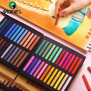 Marie's Dry Masters Pastel Stick Crayons 12/24/36/48 สีศิลปะจิตรกรรมชุดชอล์กสีผงหมึกดินสอสี / แปรงนักเรียนวัสดุ