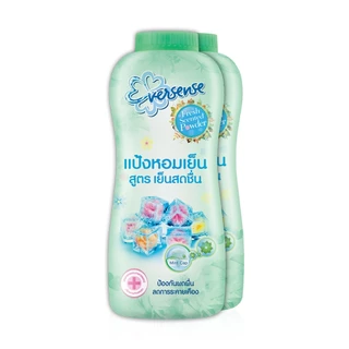 Eversense เอเวอร์เซ้นส์ แป้งหอมเย็น สูตรเย็นสุดขั้ว ขนาด 280 กรัม แพ็ค 2 ขวด