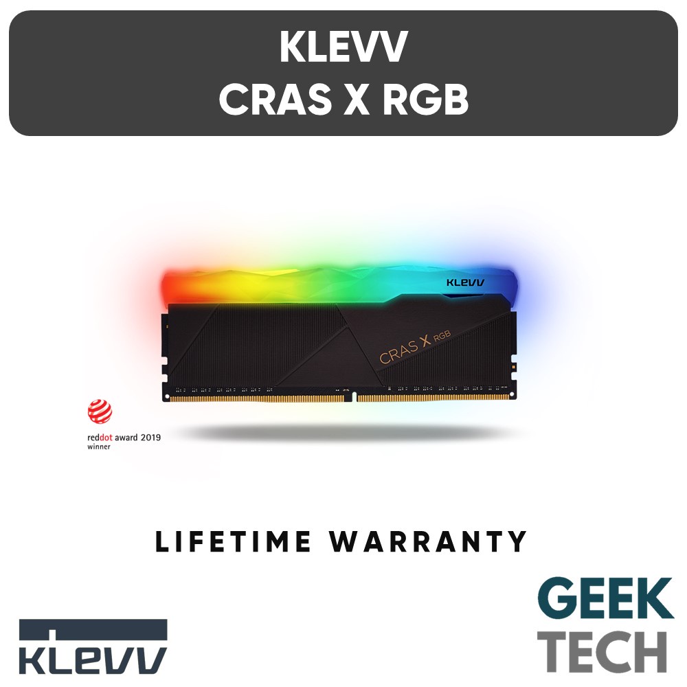 KLEVV Cras X DDR4 RAM 3200Mhz/3600Mhz 8GB/16GB