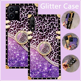 สําหรับ Xiaomi Poco M3 Pro F3 F2Pro X3 NFC M4 Redmi Note10 5G เคสมือถือ Soft TPU Case เคสป้องกัน Fashion Glitter Leopard Print PC เปลือกแข็ง แผงดูดแม่เหล็ก