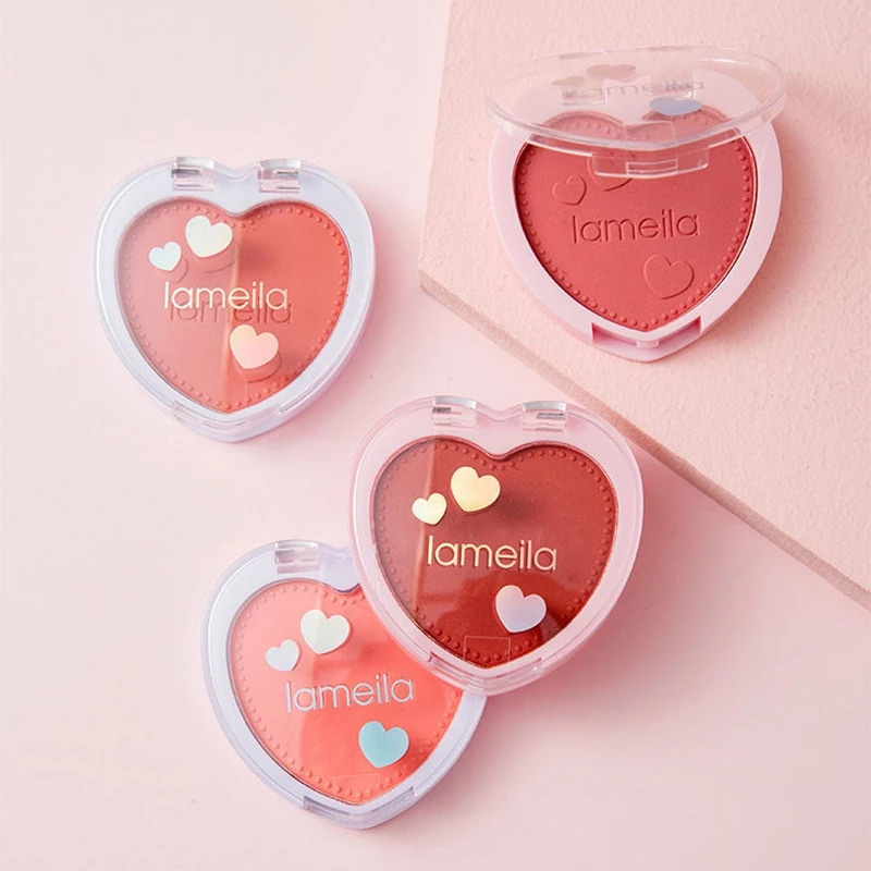 LAMEILA บลัชออนหัวใจ โทนส้มพีช ชมพูพีช thumbnail 3