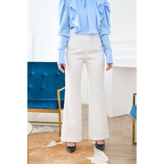 Lady Pants กางเกงซิปหลังจีบหน้า สวยมาก เข้ารูปหุ่นดี
