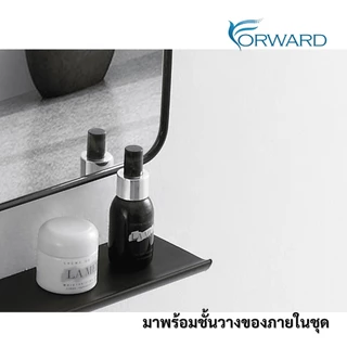 กระจกเงา กระจกแขวน กระจกติดผนัง สีดำ ขนาด60x40 wall mirror รุ่น mirror-003