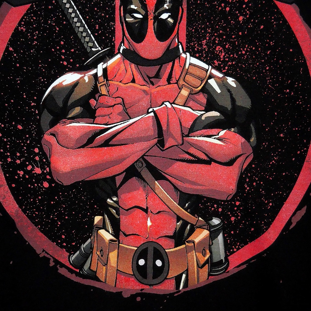 Power 7 Shop เสื้อยืดการ์ตูน มาร์เวล เสื้อยืด DEADPOOL ลิขสิทธ์แท้ MARVEL COMICS T-SHIRTS (MVX-320) — صورة 6