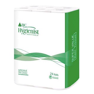 BJC HYGIENIST กระดาษทิชชู่ม้วน (แพ็ค24ม้วน) BJC Hygienist Super Value