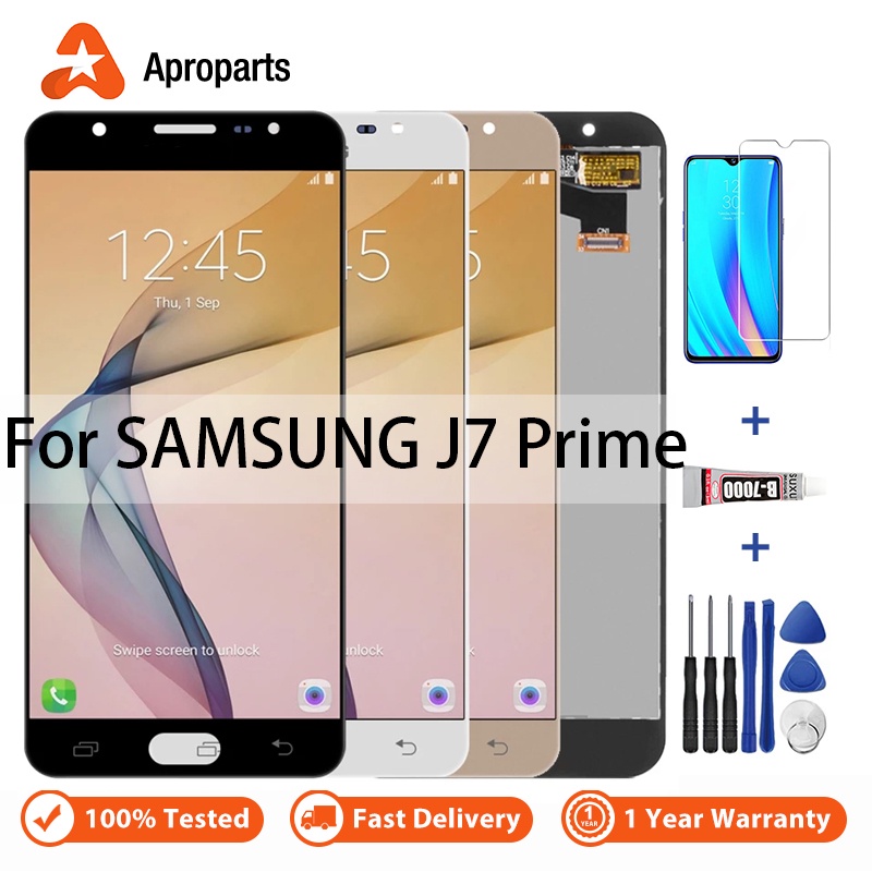 LCD สําหรับ Samsung Galaxy J7 Prime G610 G610F SM-G610Y จอแสดงผล เปลี่ยนการประกอบจอสัมผัส Digitizer