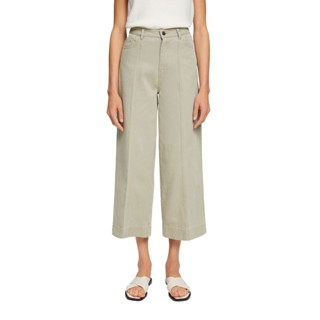 ESPRIT Womens High-rise culottes - Pale Khaki (Waist 29 - 34)