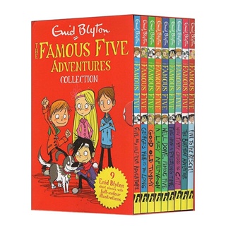 ภาพสีทั้งเล่ม Famous Five Colour Short Stories ชุด 9 เล่ม หนังสือภาษาอังกฤษสำหรับเด็ก ปกอ่อน