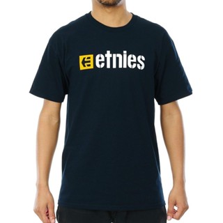 [COD] {พร้อมส่ง เสื้อยืดผ้าฝ้าย 100% พิมพ์ลายฉลาก Etnies ไล่โทนสี พลัสไซซ์ XS-6XL สําหรับผู้ชายS-5XL