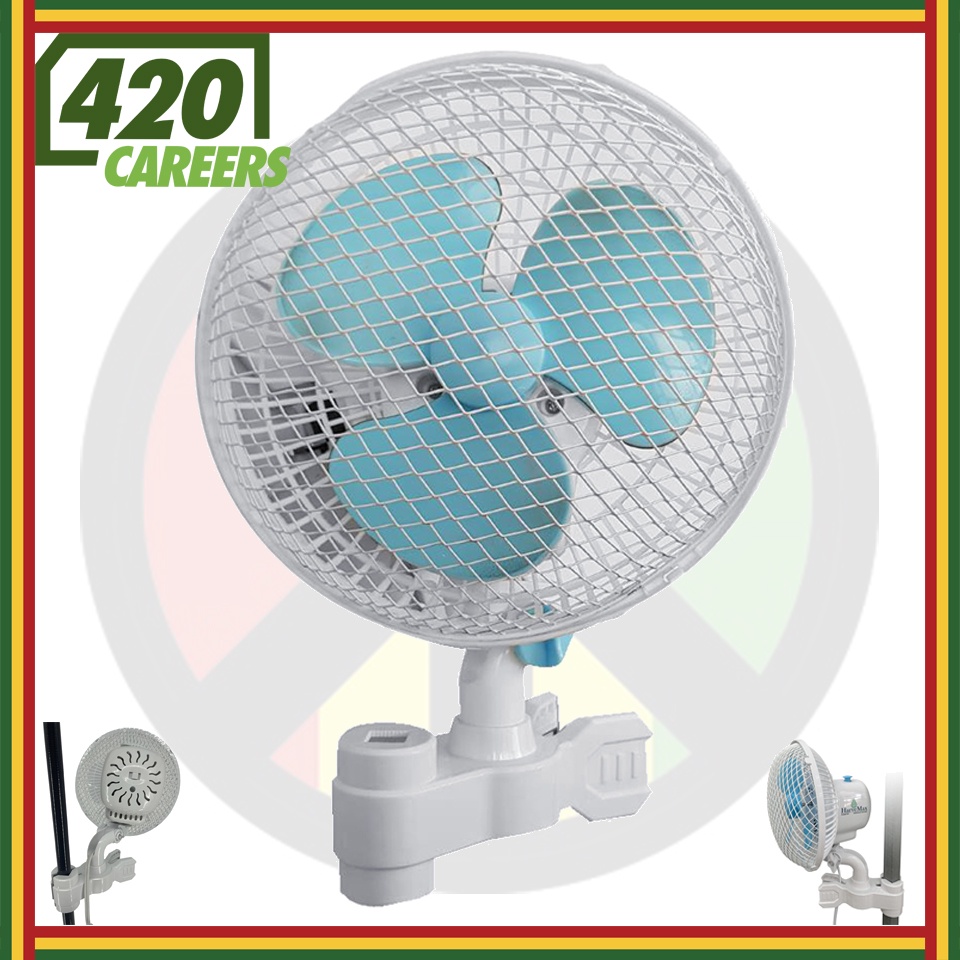 พัดลมหนีบเสา แบบส่ายได้ Fan clip grow tent  ระบายอากาศสำหรับปลูกต้นไม้ Fan Clip Tent ขนาด 6 นิ้ว พัดลมปลูก ปรับระดับได้ - รูปที่ 2