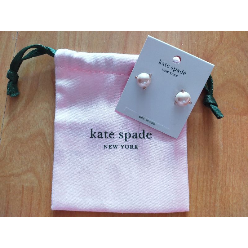 ต่างหูไข่มุก Kate Spade ของแท้ 💯% พร้อมถุงผ้า