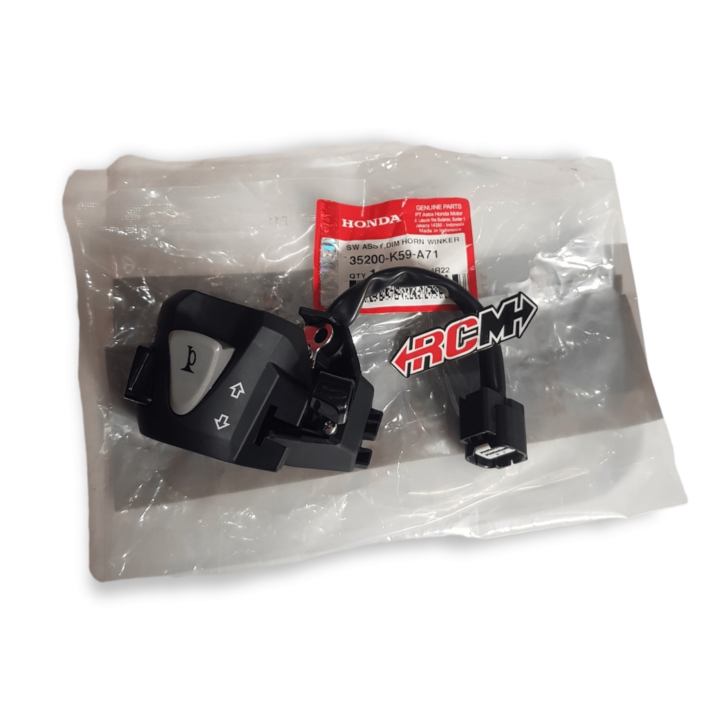 35200-K59-A71 สวิทช์ผู้ถือซ้าย L/H สวิทช์ Vario 125 150 Led 2018 2019 2021 Original Honda Ahm Hgp ขอ