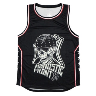 เสื้อกีฬาบาสเก็ตบอล แขนสั้น ลายทีม Agnostic FRONT Dry-Fit Jersey เสื้อกีฬาบาสเก็ตบอล เสื้อยืดวงดนตรี คุณภาพพรีเมี่ยม