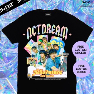 เสื้อยืดแฟชั่น Kaos NCT DREAM Hello Future อัลบั้ม Custom Kaos Kpop โดย SayzStreetwear ผู้ชาย T เสื้อผู้หญิง