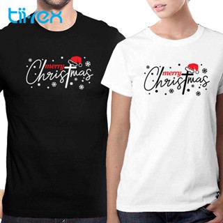 shirtCotton T-Shirt Tii-Rex Merry Christmas Season Greeting Unisex Round Neck T-Shirts