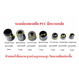 รองกล่องพลาสติก PVC กันกระแทก รองลำโพง รองอุปกรณ์ อุปกรณ์ DIY มีแหวนเหล็ก