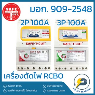 SAFE-T-CUT เครื่องตัดไฟ กันดูด 2P 100A และ 3P 100A SPECIAL A V3