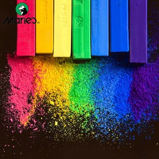 Marie's Dry Masters Pastel Stick Crayons 12/24/36/48 สีศิลปะจิตรกรรมชุดชอล์กสีผงหมึกดินสอสี / แปรงนักเรียนวัสดุ
