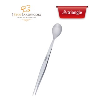 Triangle Chef tasting spoon &amp; tweezers, carded / ที่คีบอาหารพร้อมช้อนตกแต่งอาหาร