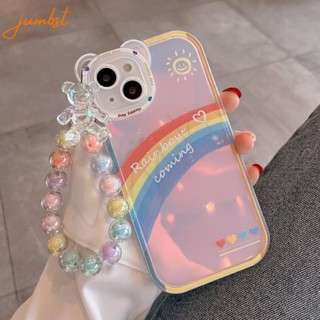 Ins สร้อยข้อมือ จี้ลูกปัดการ์ตูนหมีน่ารัก แบบพกพา สําหรับห้อยโทรศัพท์มือถือ ของขวัญ