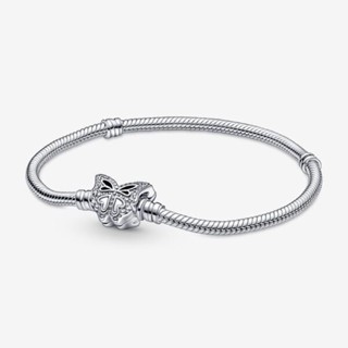 Pandora Moments Butterfly Clasp Snake Chain Bracelet🦋