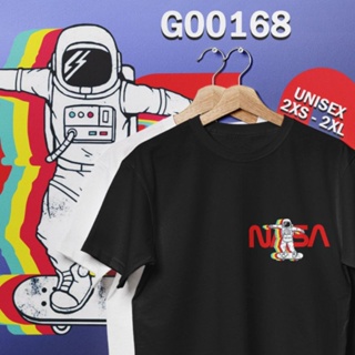 เสื้อยืด SKATING NASA SPACEMAN ASTRONAUT FAMILY TSHIRT COTTON ROUND NECK SUMMER  SIZE READY STOCK BAJU SEDIA BESAR_45