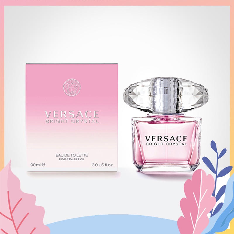 Hot item Versace Bright Crystal EDT 90ml(versace น้ําหอมแท้/น้ำหอมผู้หญิง) กลิ่นหอมจากดอกไม้ผลไม้