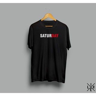 เสื้อยืด พิมพ์ลาย Xline Distro Days Series SATURDAY