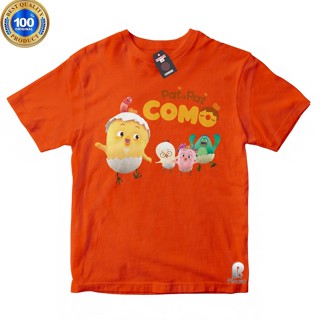 เสื้อยืด ผ้าฝ้าย พิมพ์ลาย PAT A PAT COMO MOTIF UNISEX สําหรับเด็ก (ฟรีชื่อ)